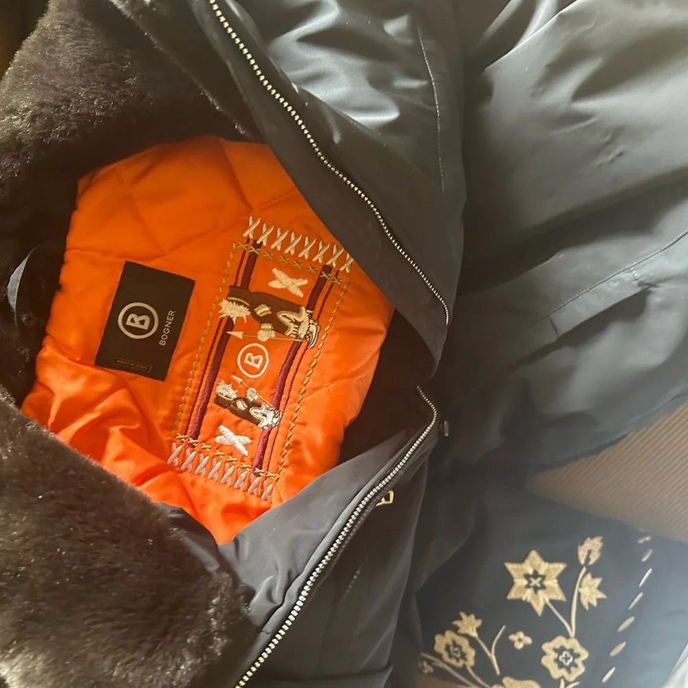 Beautiful Bogner one piece ski suit.